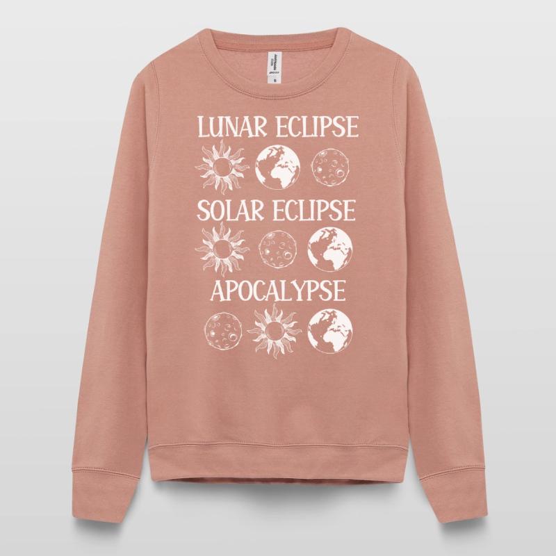 Lunar Eclipse Solar Eclipse Apocalypse Women’s Sweatshirt