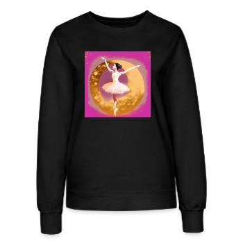 Künstlerischer Tanz - Frauen Sweatshirt - Schwarz - Vorne - AI Model Female 172 light (172cm)