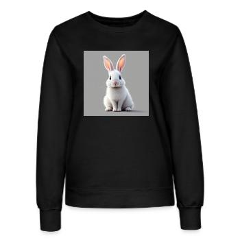 Easter rabbit white - Women’s Sweatshirt - black - Front - AI Model Female 172 light (172cm)