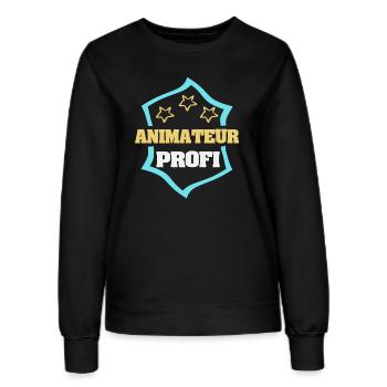 Beruf Animateur - Frauen Sweatshirt - Schwarz - Vorne - AI Model Female 172 light (172cm)