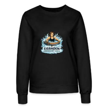 Eisbad Verändert Dich - Frauen Sweatshirt - Schwarz - Vorne - AI Model Female 172 light (172cm)