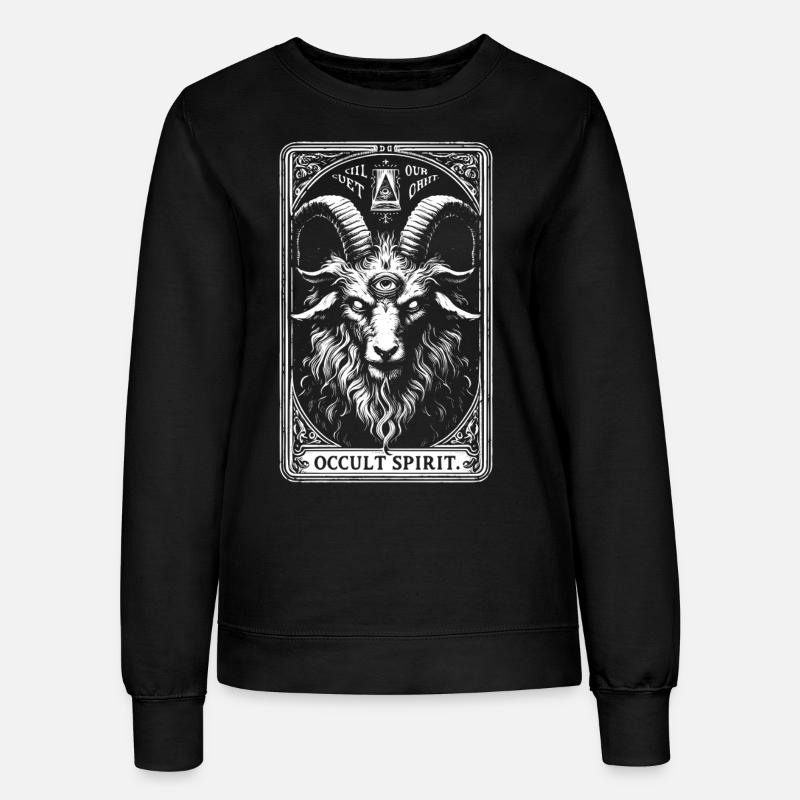 Baphomet Okkulter Geist - Frauen Sweatshirt - Schwarz
