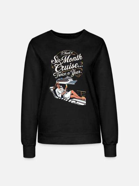funny cruise - Women’s Sweatshirt - black