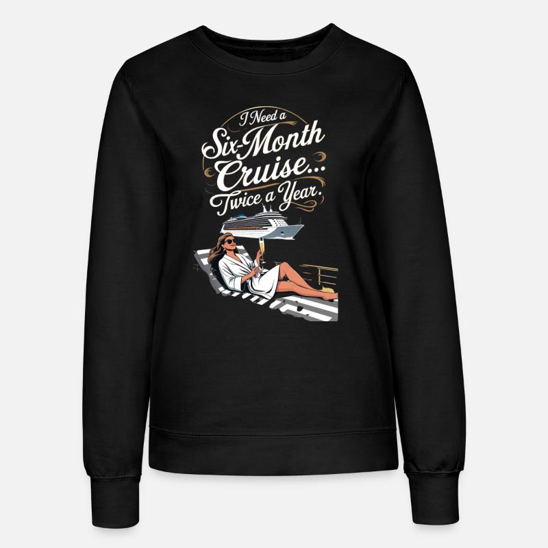 funny cruise - Women’s Sweatshirt - black