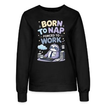 funny gen x quotes sayings pun - Women’s Sweatshirt - black - Front - AI Model Female 172 light (172cm)