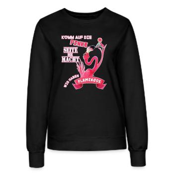 Flamingo - Frauen Sweatshirt - Schwarz - Vorne - AI Model Female 172 light (172cm)