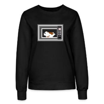 The hamster in the microwave - Women’s Sweatshirt - black - Front - AI Model Female 172 light (172cm)