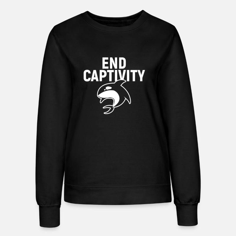 End Captivity - Women’s Sweatshirt - black