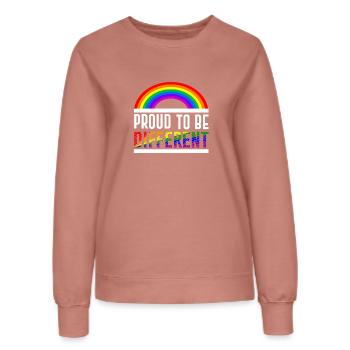 Proud to be different - Frauen Sweatshirt - Altrosa - Vorne - AI Model Female 172 dark (172cm)