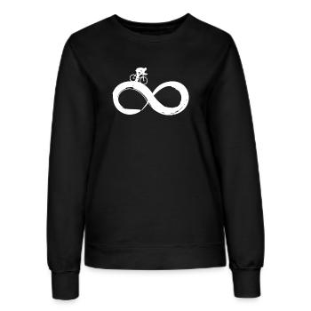Rennrad Infinity - Frauen Sweatshirt - Schwarz - Vorne - AI Model Female 172 light (172cm)
