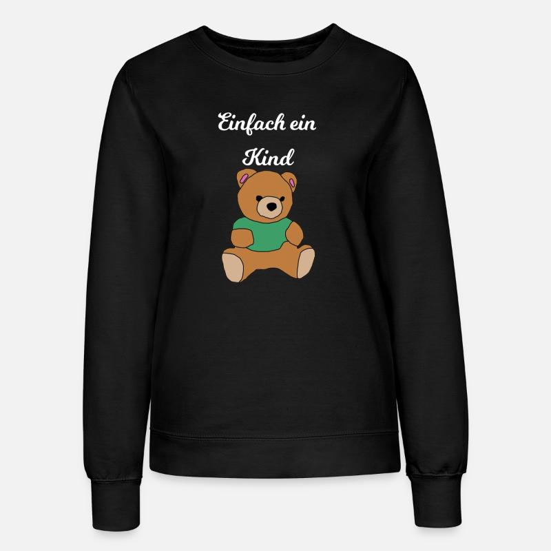 Teddybär - Frauen Sweatshirt - Schwarz