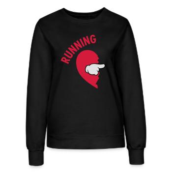 Running Partner (Part 1) - Frauen Sweatshirt - Schwarz - Vorne - AI Model Female 172 light (172cm)