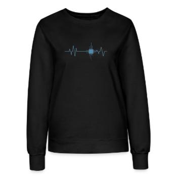 Herzschlag Chip Elektronik Beruf Technik - Frauen Sweatshirt - Schwarz - Vorne - AI Model Female 172 light (172cm)