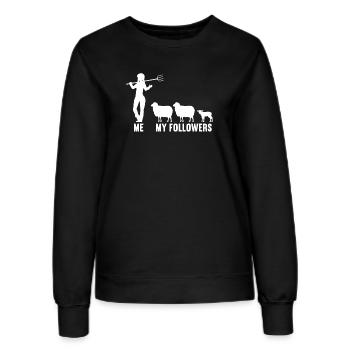 Ich und meine Follower Landwirtin Schaf Schafe - Frauen Sweatshirt - Schwarz - Vorne - AI Model Female 172 light (172cm)