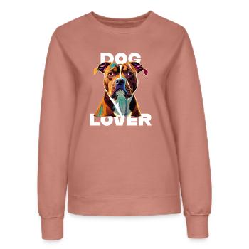 Dog Lover American Stafford - Frauen Sweatshirt - Altrosa - Vorne - AI Model Female 172 dark (172cm)