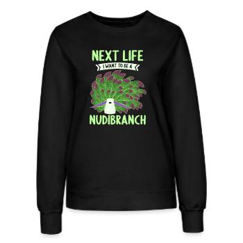 Nudibranch Nacktkiemer Nacktschnecken - Frauen Sweatshirt - Schwarz - Vorne - AI Model Female 172 light (172cm)