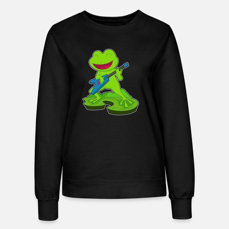 Frømusiker Guitarmusik - Sweatshirt til damer - sort