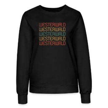 Westerwald - Frauen Sweatshirt - Schwarz - Vorne - AI Model Female 172 light (172cm)
