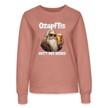 Biertrinker Bierliebhaber Sauf Trink Party Bier - Frauen Sweatshirt - Altrosa - Vorne - AI Model Female 172 dark (172cm)