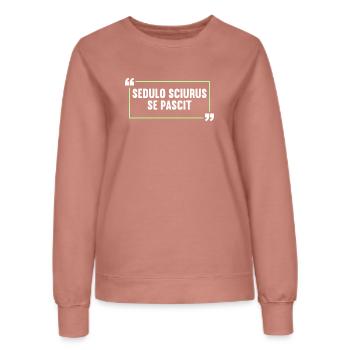Lateinisch Lustiger Latein Spruch - Frauen Sweatshirt - Altrosa - Vorne - AI Model Female 172 dark (172cm)