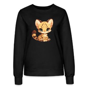 Chats dorés Chat doré - Sweat Femme - noir - Devant - AI Model Female 172 light (172cm)