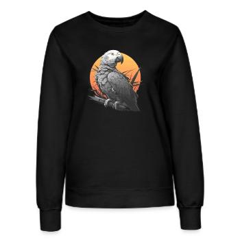 Graupapageien Graupapagei - Frauen Sweatshirt - Schwarz - Vorne - AI Model Female 172 light (172cm)