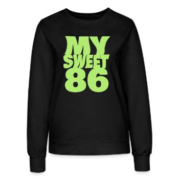 Sweet 86 - Women’s Sweatshirt - black - Front - AI Model Female 172 light (172cm)