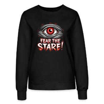 EYE, FEAR THE STARE - Women’s Sweatshirt - black - Front - AI Model Female 172 light (172cm)
