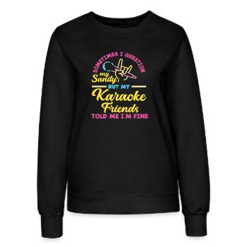 Manchmal Hinterfrage Ich Meine Vernunft Aber Meine - Frauen Sweatshirt - Schwarz - Vorne - AI Model Female 172 light (172cm)