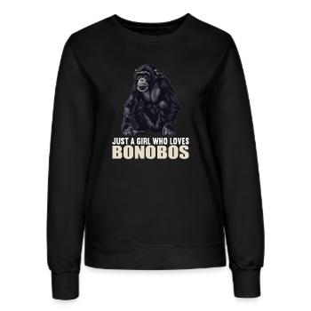 Bonobos Bonobo - Sweat Femme - noir - Devant - AI Model Female 172 light (172cm)