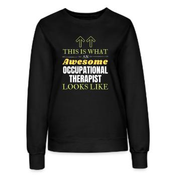 C’est ce qu’un ergothérapeute génial Loo - Sweat Femme - noir - Devant - AI Model Female 172 light (172cm)