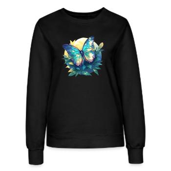 papillon papillons papillon papillon - Sweat Femme - noir - Devant - AI Model Female 172 light (172cm)