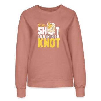 Obtenez-moi une photo Je viens de dénouer le nœud du divorce - Sweat Femme - rose poudré - Devant - AI Model Female 172 dark (172cm)