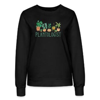 Amoureux des plantes Jardinier Planologue - Sweat Femme - noir - Devant - AI Model Female 172 light (172cm)