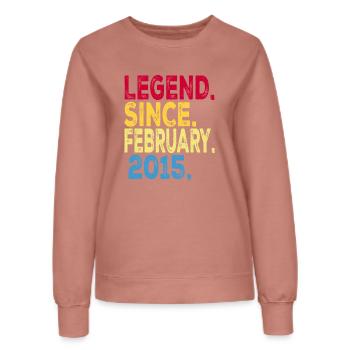 Légende depuis février 2015 Design For Kids, - Sweat Femme - rose poudré - Devant - AI Model Female 172 dark (172cm)