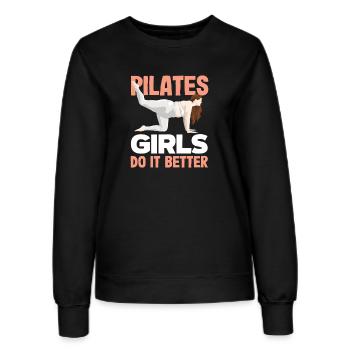 Les filles de Pilates le font mieux - Sweat Femme - noir - Devant - AI Model Female 172 light (172cm)