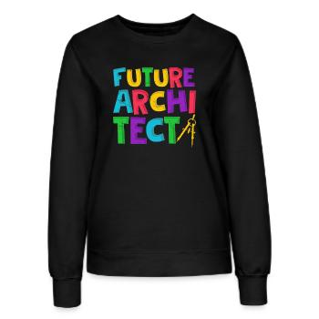 Architect - Women’s Sweatshirt - black - Front - AI Model Female 172 light (172cm)