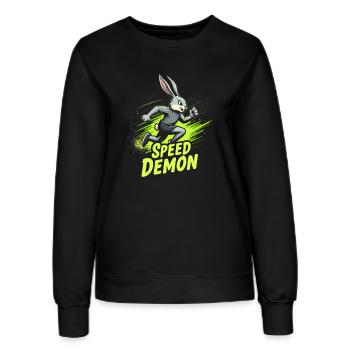 Fitness Bunny Fitness -workout Rabbit Bodybuilding - Frauen Sweatshirt - Schwarz - Vorne - AI Model Female 172 light (172cm)