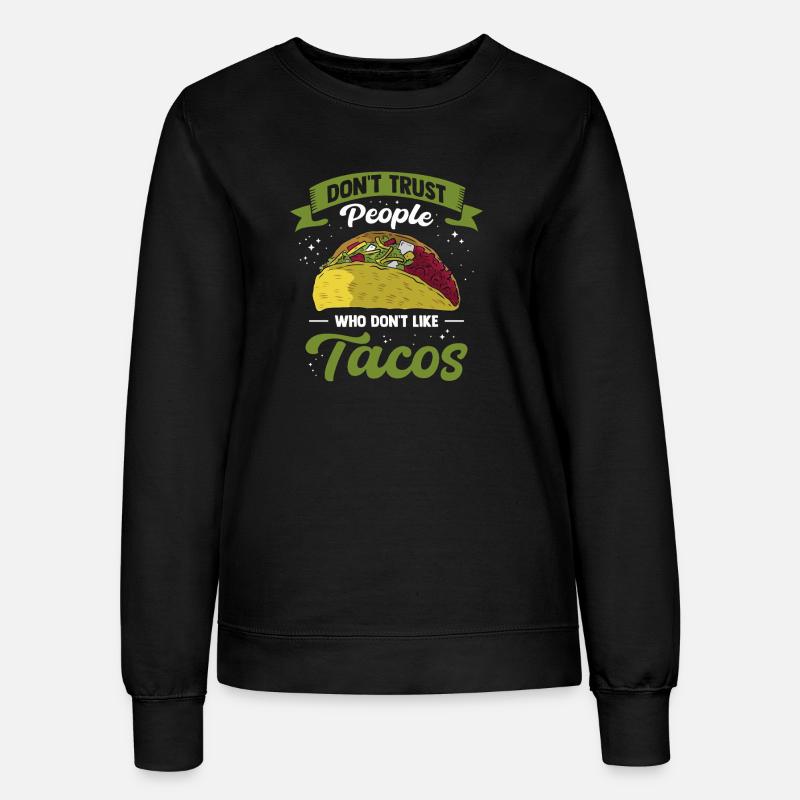 Tacos messicani Tacos messicani - Felpa da donna - nero