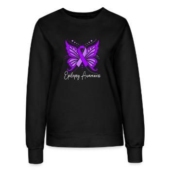Epilepsie - Frauen Sweatshirt - Schwarz - Vorne - AI Model Female 172 light (172cm)