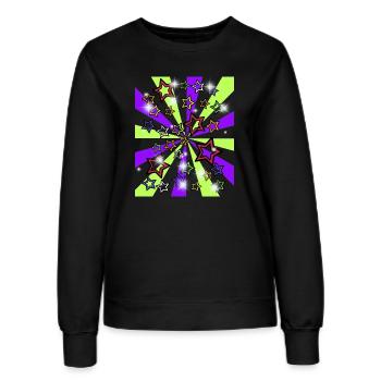 Retro Star 60s Vintage - Women’s Sweatshirt - black - Front - AI Model Female 172 light (172cm)