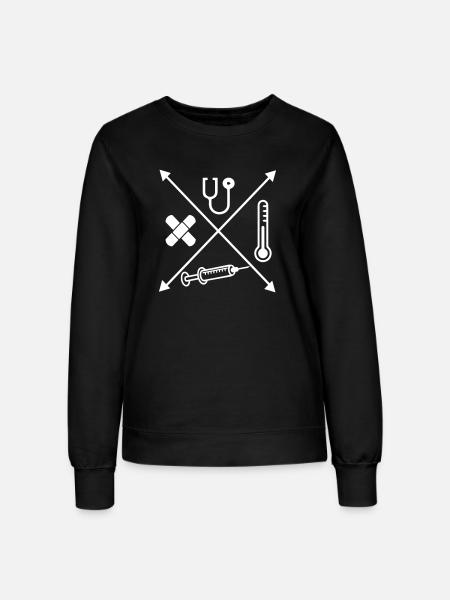 Medizin - Frauen Sweatshirt - Schwarz