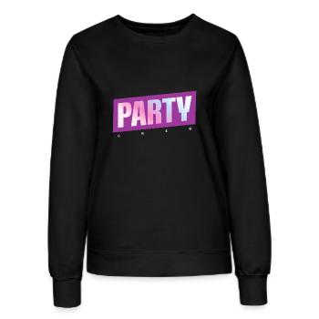 Équipe de fête - Sweat Femme - noir - Devant - AI Model Female 172 light (172cm)