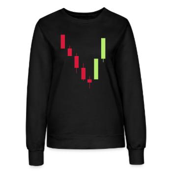 trading - Frauen Sweatshirt - Schwarz - Vorne - AI Model Female 172 light (172cm)