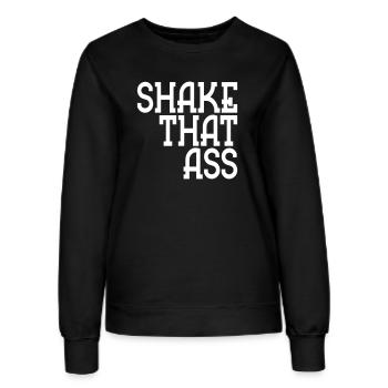 shake that ass - Frauen Sweatshirt - Schwarz - Vorne - AI Model Female 172 light (172cm)