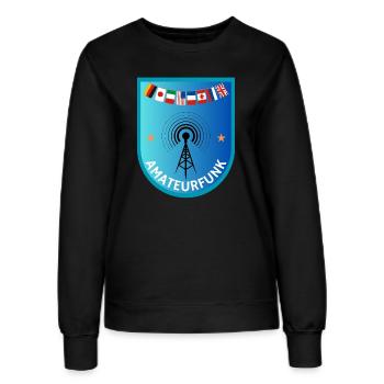 AMATEURFUNK - Frauen Sweatshirt - Schwarz - Vorne - AI Model Female 172 light (172cm)