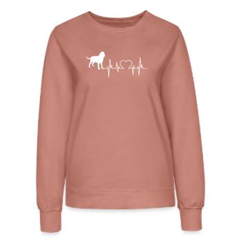 Bluthund Geschenk Shirt - Frauen Sweatshirt - Altrosa - Vorne - AI Model Female 172 dark (172cm)