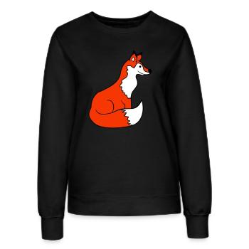 Renard Renard roux Animal sauvage Intelligent Habitants de la forêt - Sweat Femme - noir - Devant - AI Model Female 172 light (172cm)