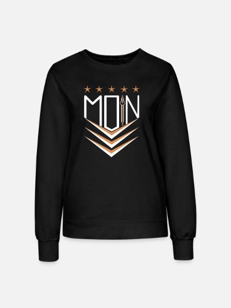 moin moin - Frauen Sweatshirt - Schwarz
