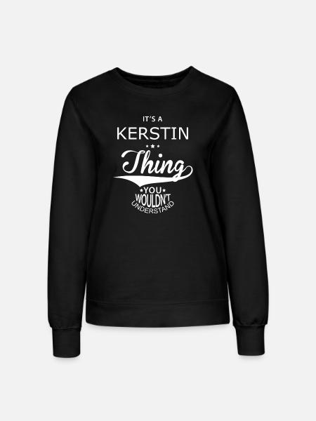 Kerstin - Frauen Sweatshirt - Schwarz